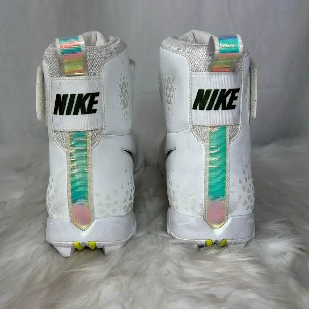 Nike Force Savage Shark‎ Football Cleats White NO INSOLE Sz 13